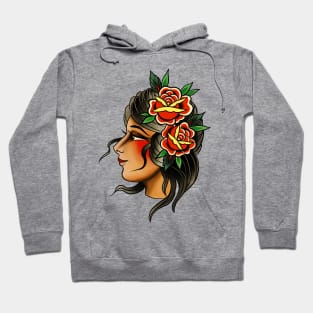 Traditional tattoo lady Hoodie